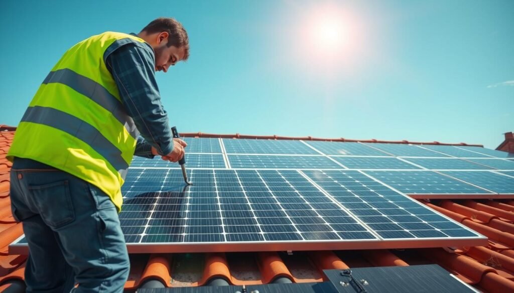 maintenance panneaux solaires