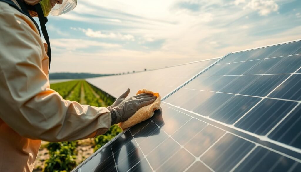 nettoyage écologique panneaux solaires