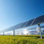 panneau solaire au sol