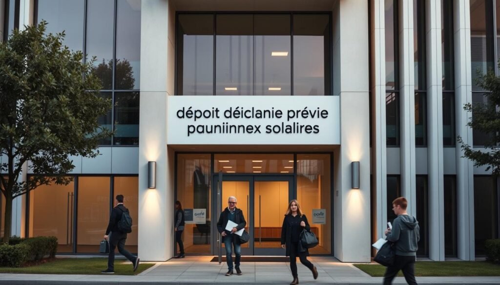 Dépôt déclaration préalable panneaux solaires