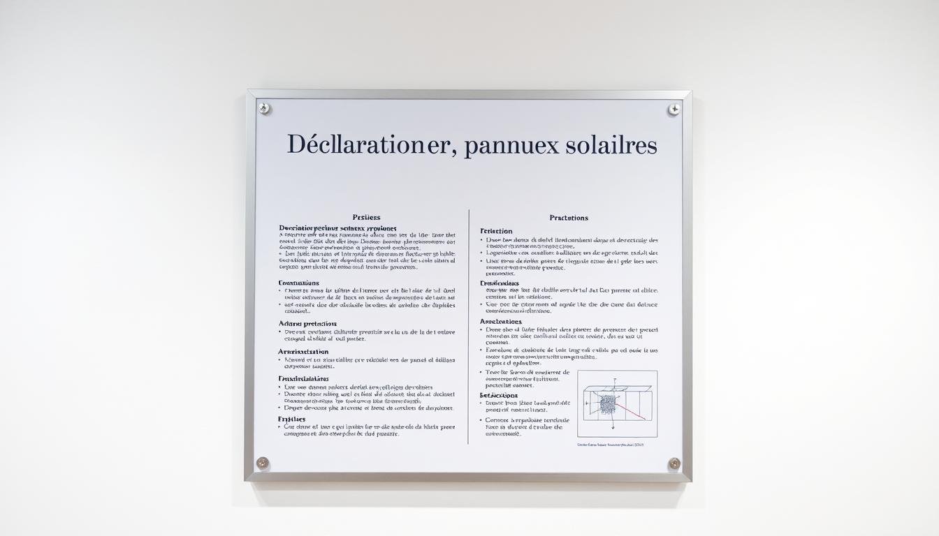 exemple déclaration préalable panneaux solaires