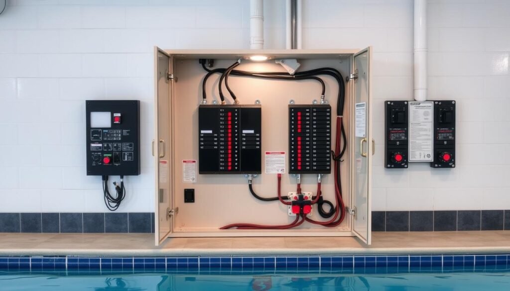 Accessibilité tableau électrique piscine