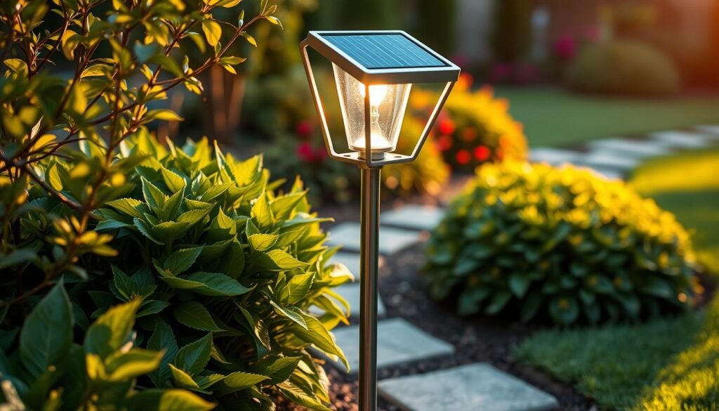 Borne solaire de jardin