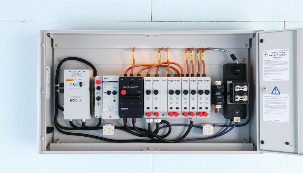 Composants tableau électrique piscine