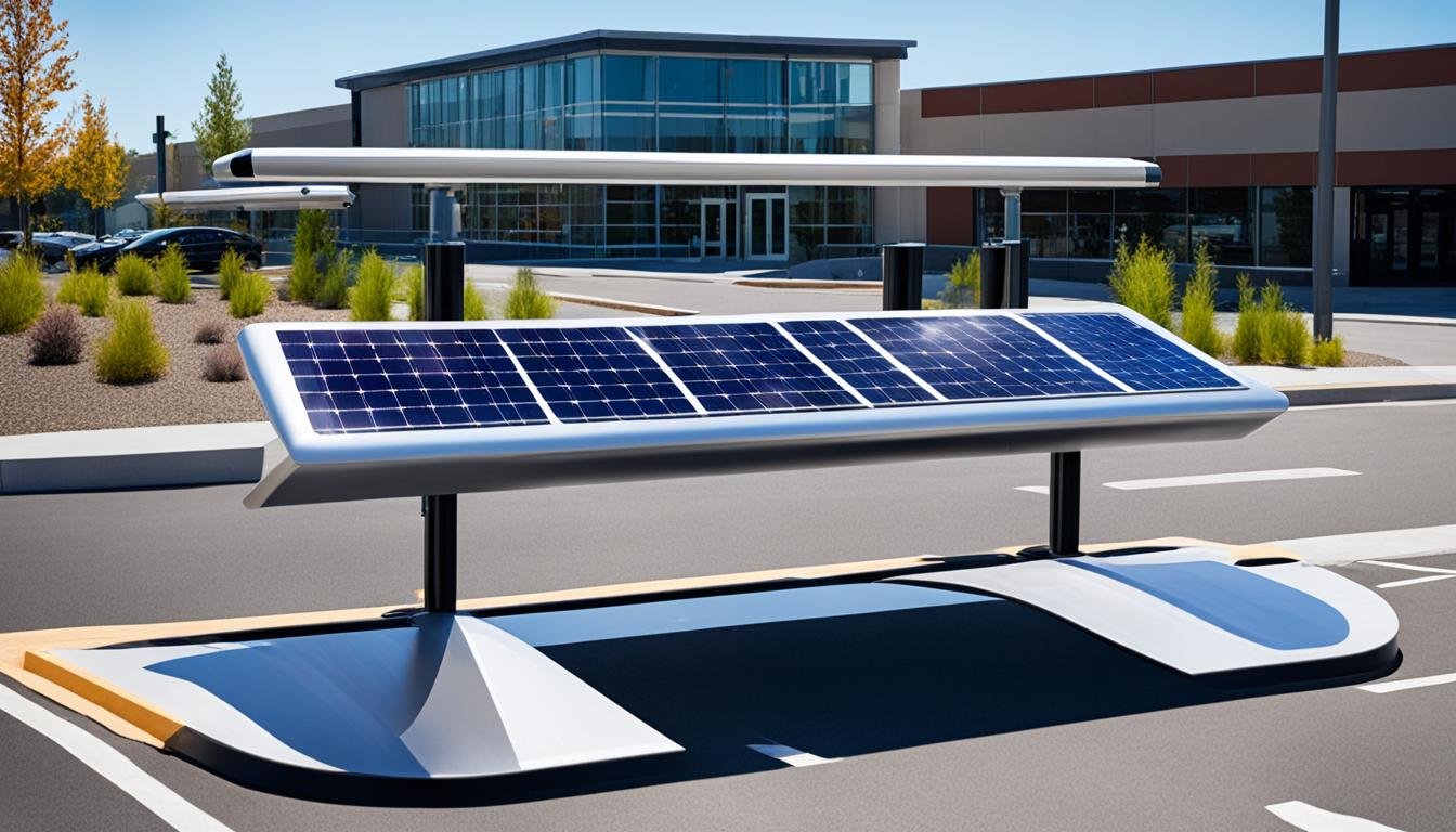 Barrière de Parking Solaire Écologique et Pratique 2 barriere de parking solaire