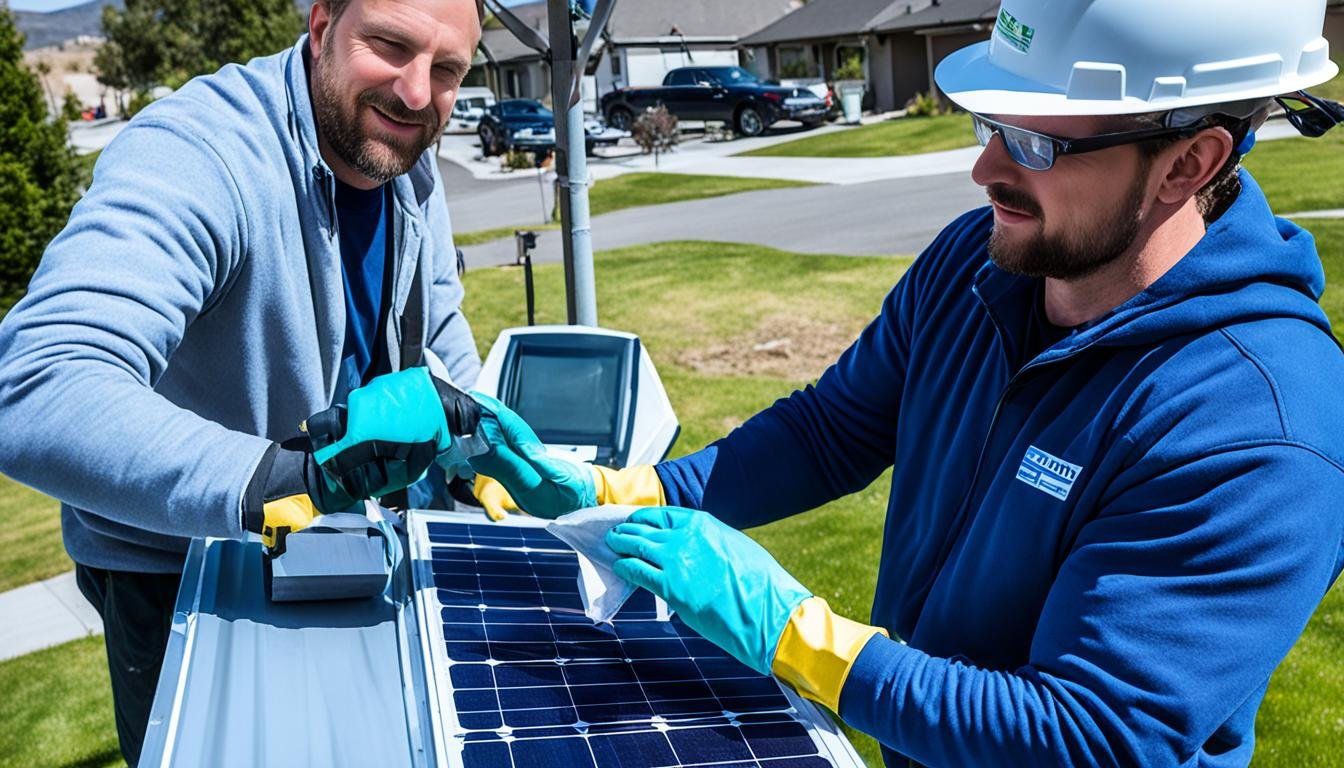 maintenance éclairage solaire