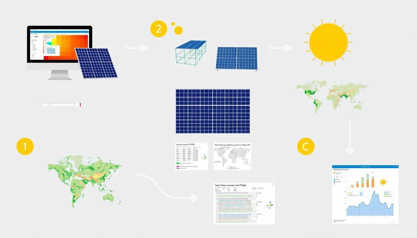 étapes utilisation PVGIS